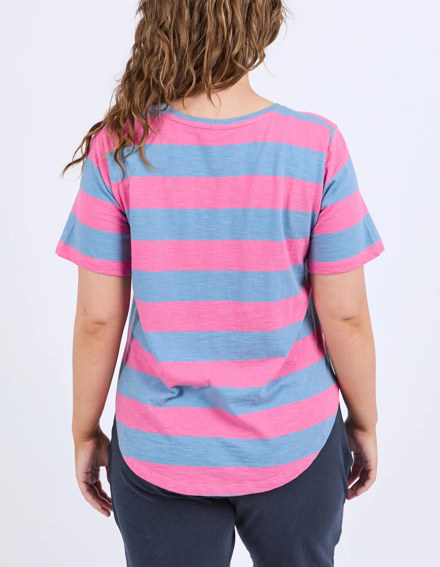 ELM : Spritz Pink/Blue Stripe - Tee