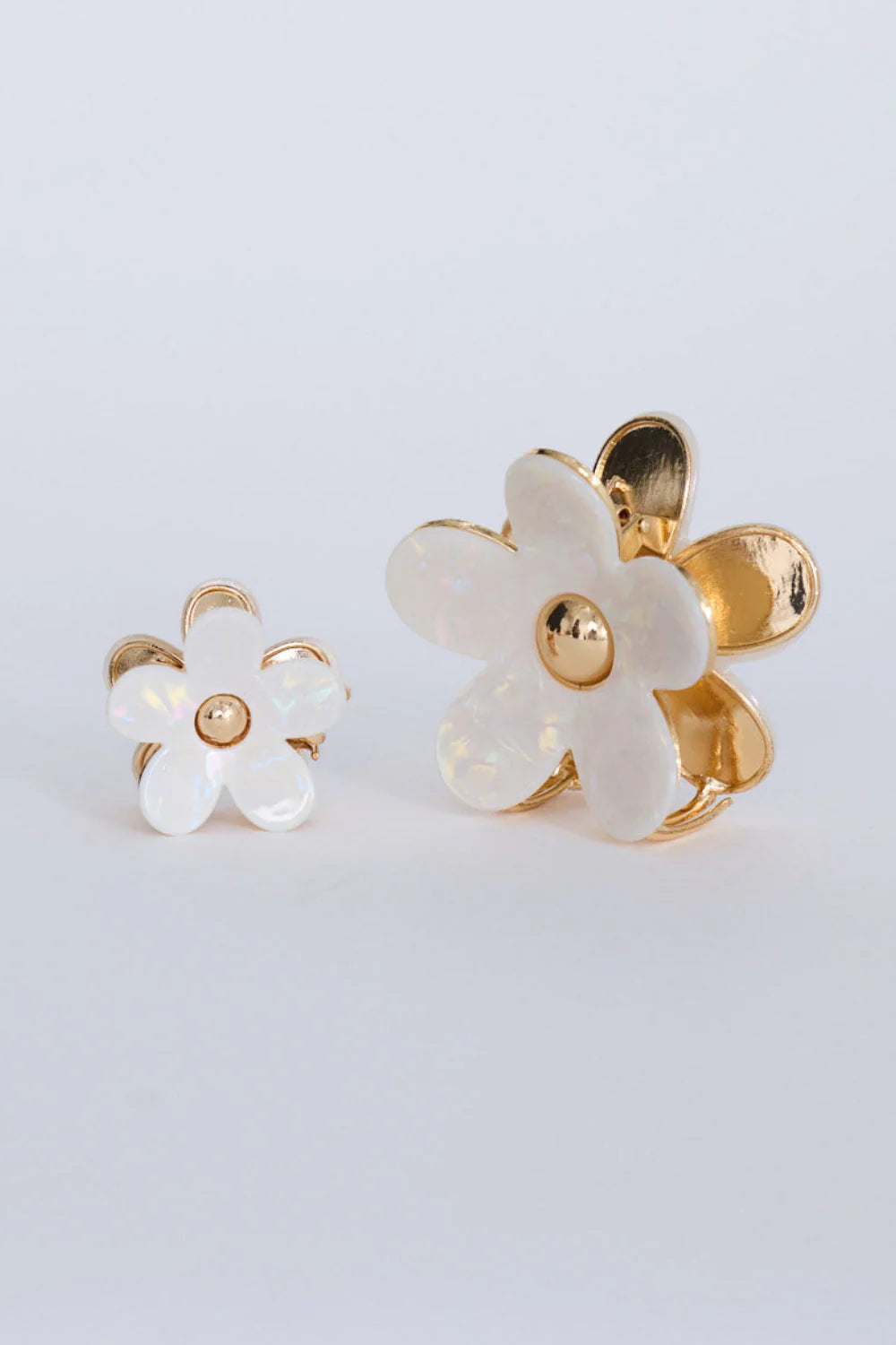 HOLIDAY LIFE : Flora Set of 2 Cream - Hair Claw