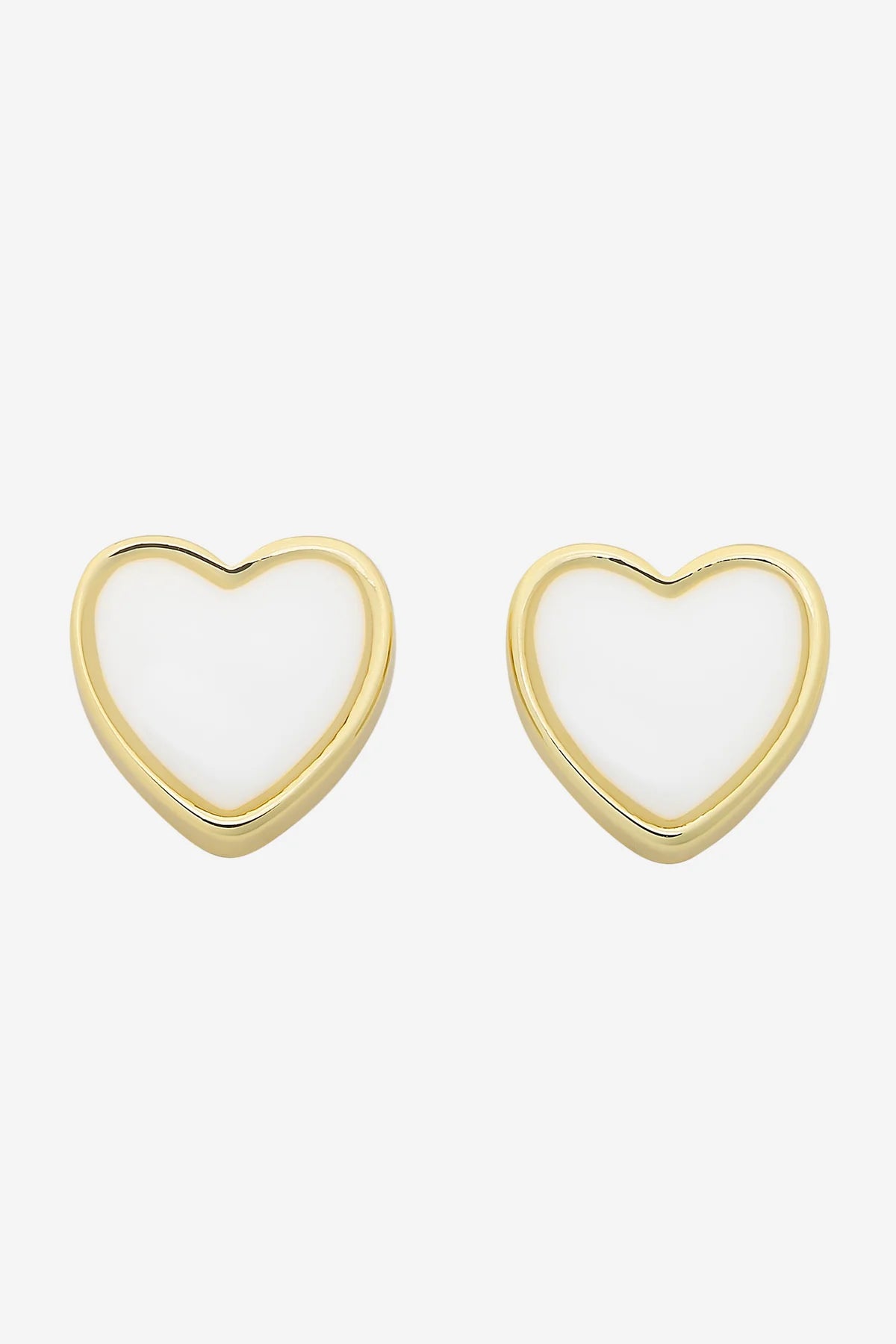 LIBERTE : Myra Gold Heart Stud - Earring