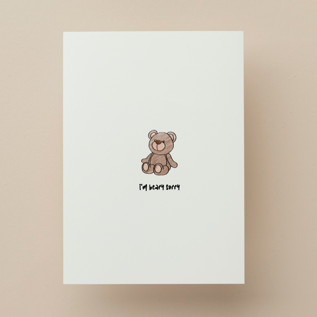 GREETING CARD : Katrina Shaw Blank Sorry - Post Card