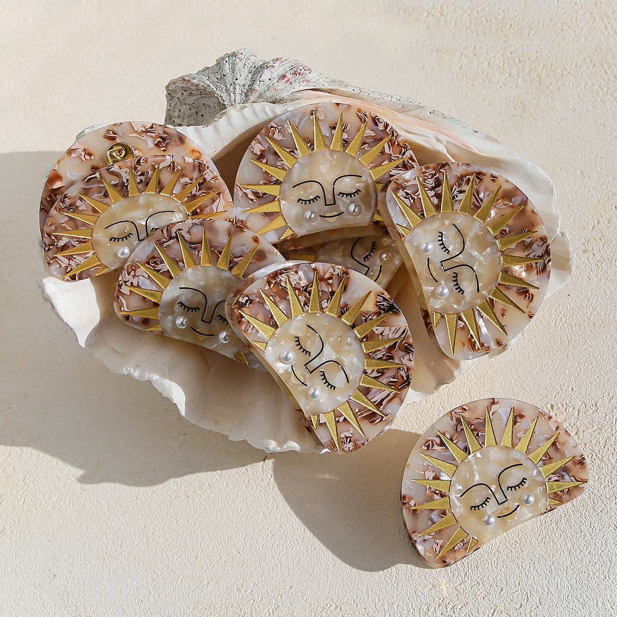 KINGSTON: Golden Sun Claw - Hair Clip