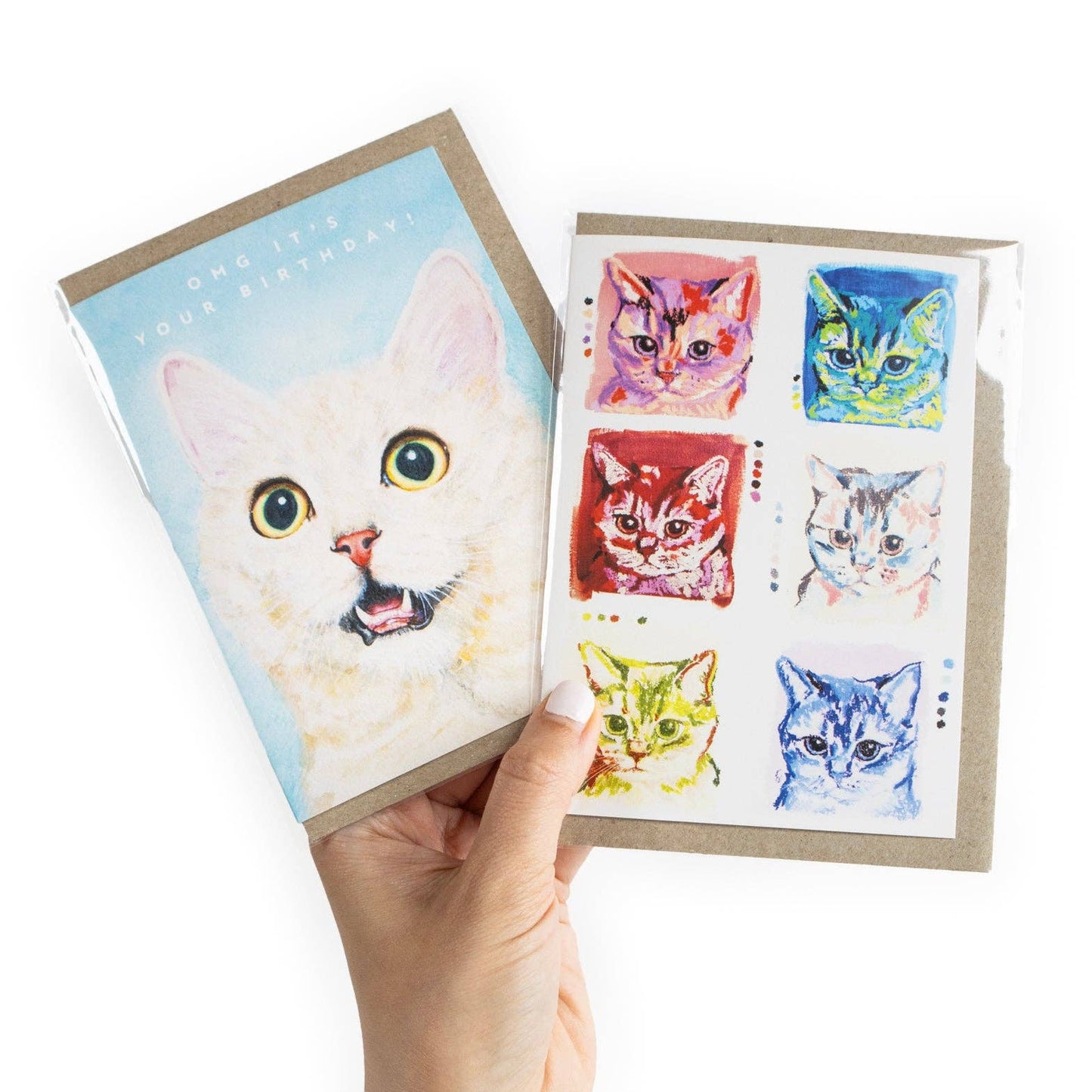 GREETING CARD : Julia Ockert - OMG It's Your Birthday! Cat-Lover - Greeting Card