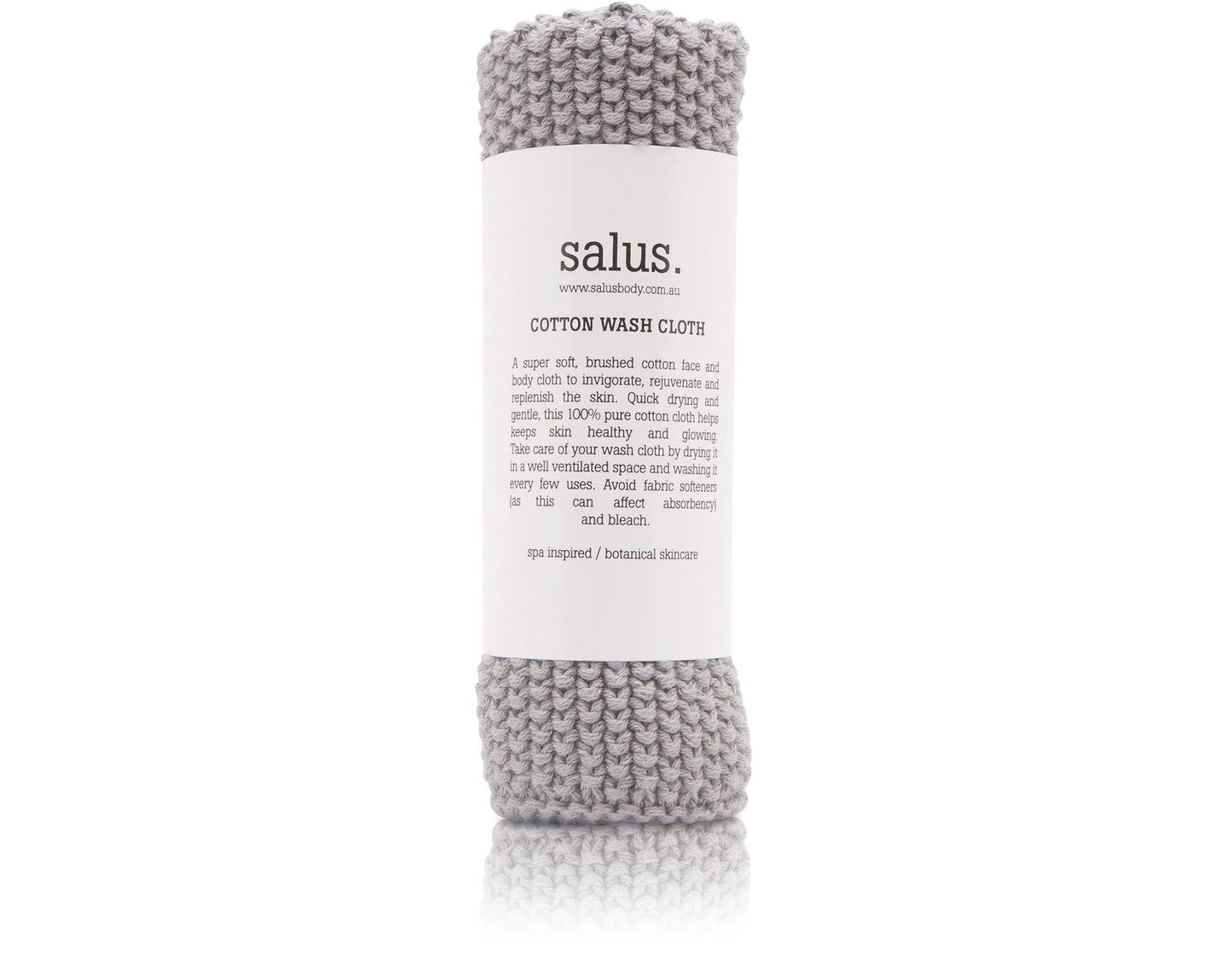 SALUS : Cotton Wash Cloth - Grey