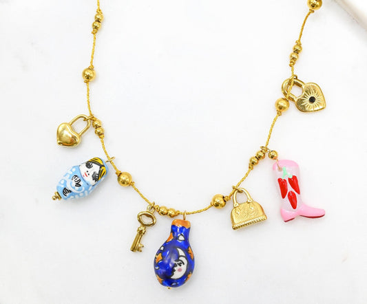 ANNA NOVA : Ceramic Charm - Necklace