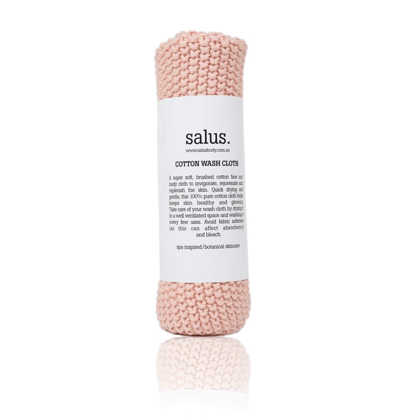 SALUS : Cotton Wash Cloth - Pink