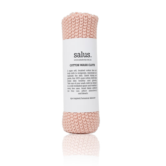 SALUS : Cotton Wash Cloth - Pink