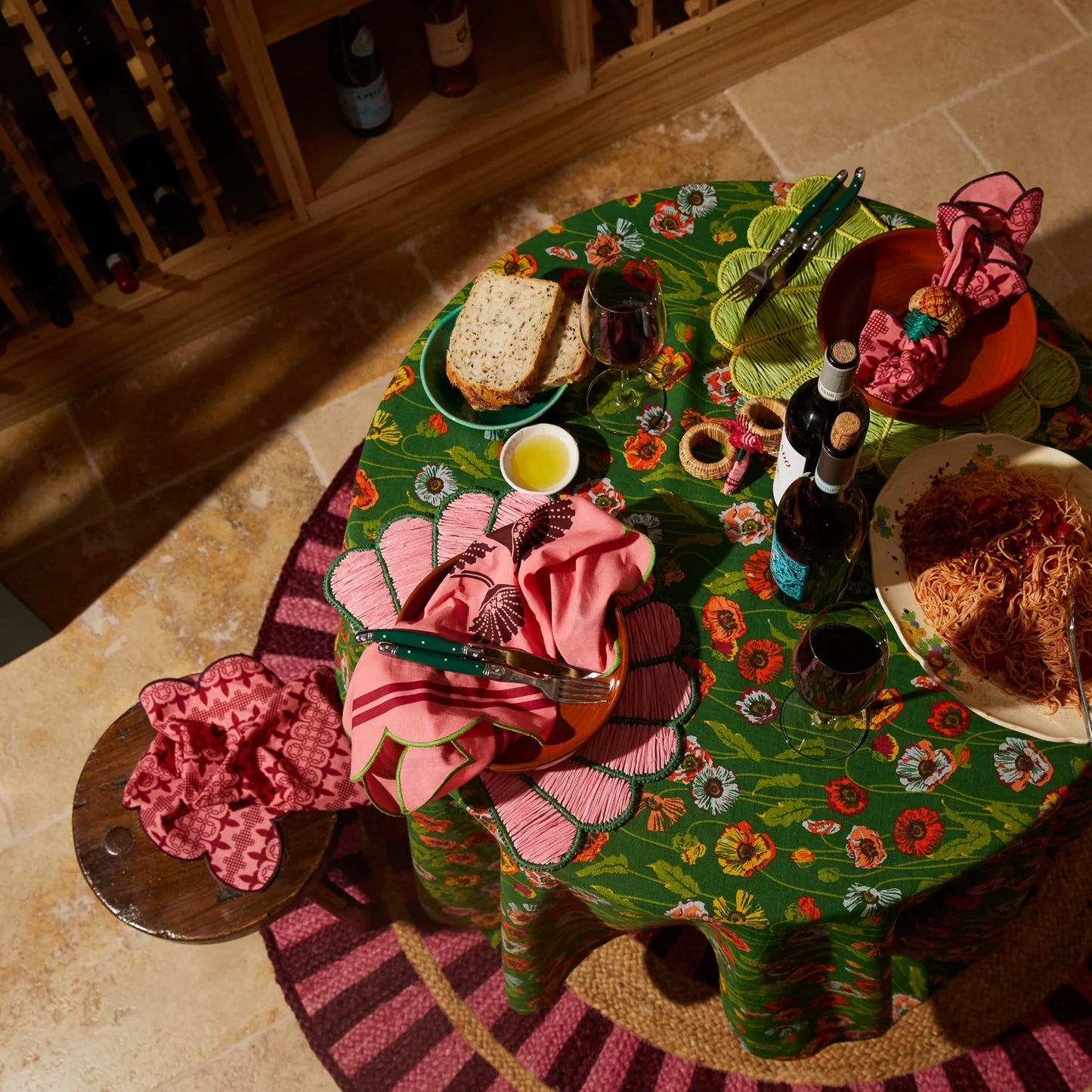 SAGE x CLARE : Mia Placement Set of 4- Key Lime