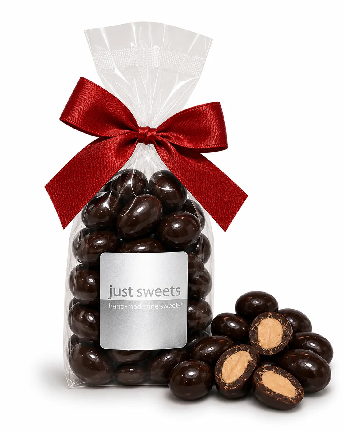 JUST SWEETS: Roasted Peanuts - Dark Chocolate