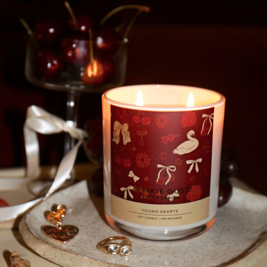 FRANKIE GUSTI : Young Hearts - Soy Candle