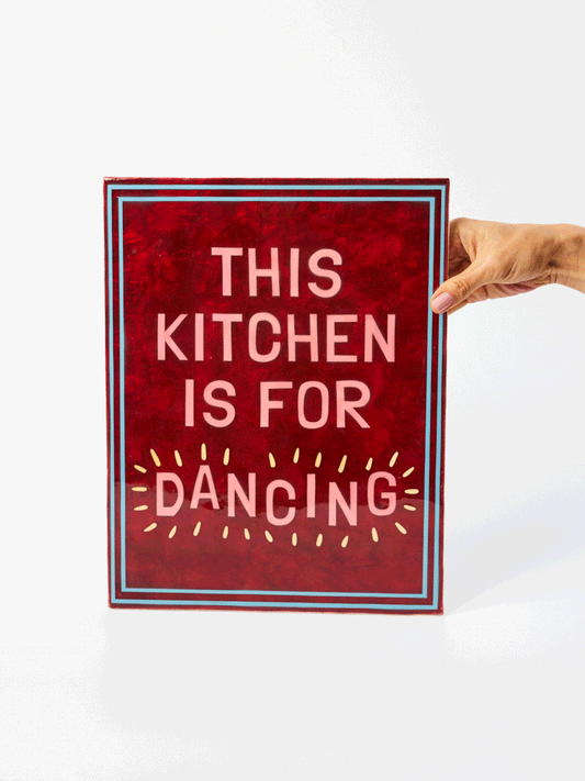 JONES & Co : Fun House Kitchen Dancing Red Large - Wall Art
