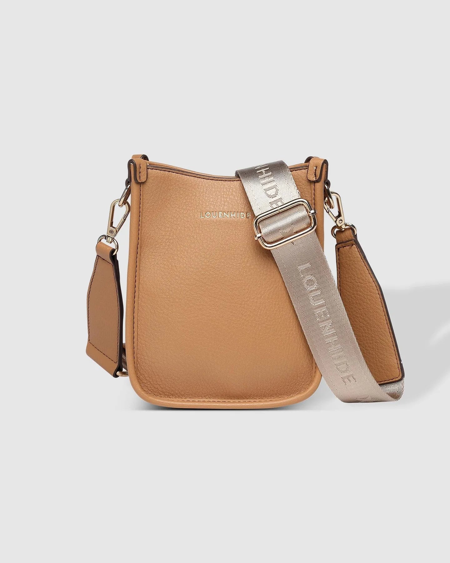 LOUENHIDE : Parker Phone Crossbody Bag - Camel