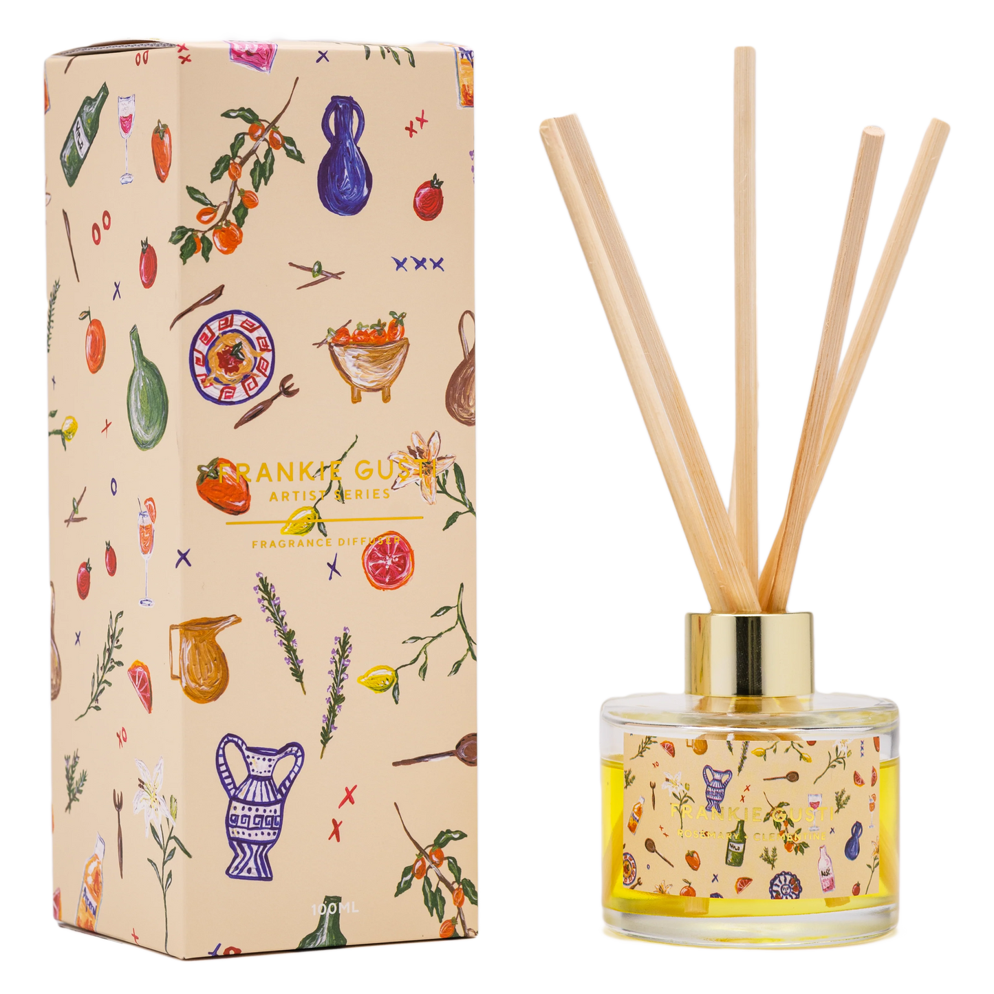 FRANKIE GUSTI : Fragrance Diffuser - Rosemary + Clementine