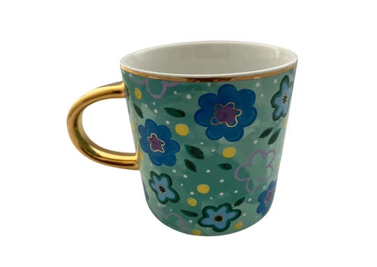 CARLA DINNAGE : Foxy Flower Green - Mug