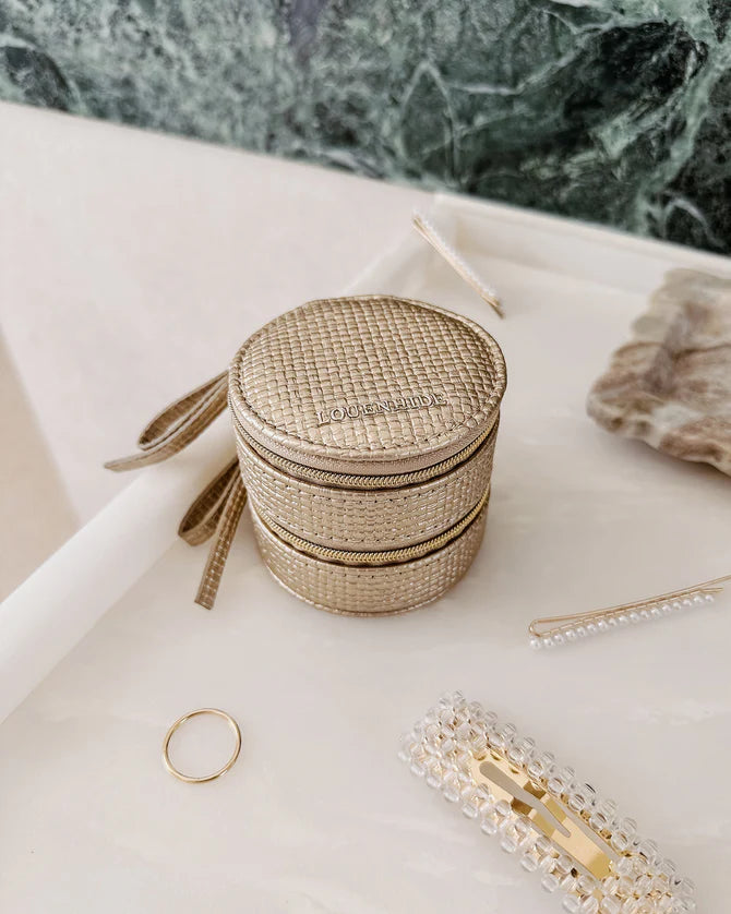 LOUENHIDE : Sofia Jewellery Box - Champagne