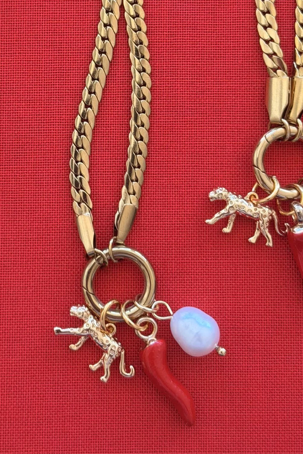MOSK. MELBOURNE :  Leopard Charm - Necklace