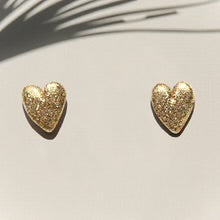 KINGSTON: Gold Heart - Studs