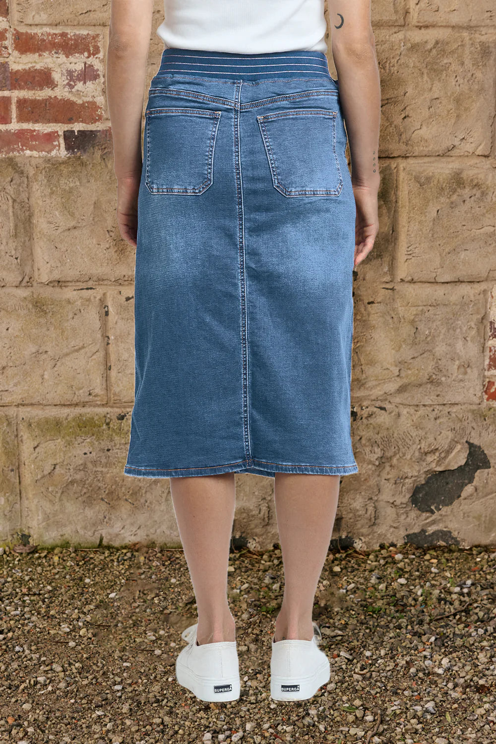 ITALIAN STAR : Hugo Skirt - Light Denim
