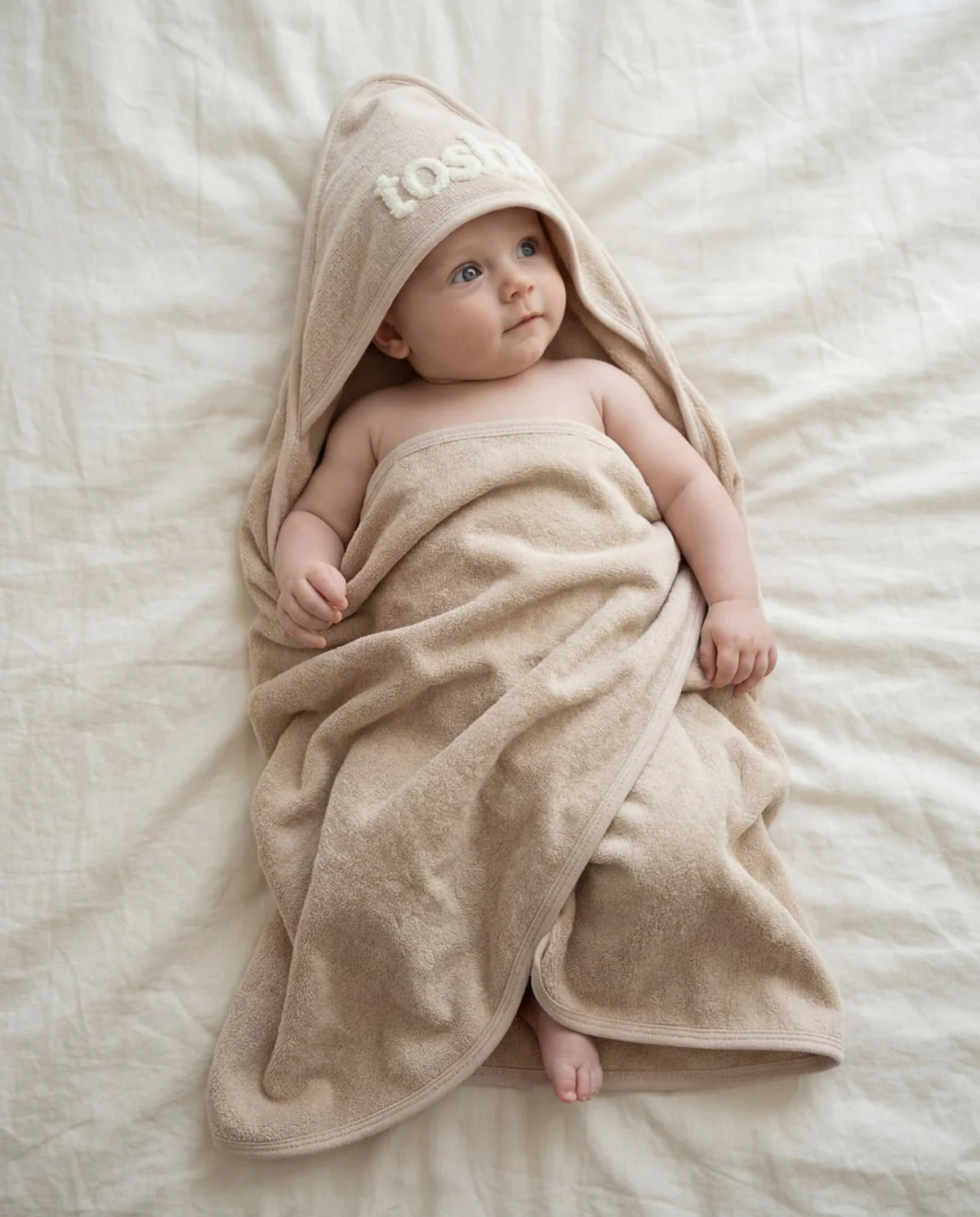 TOSHI : Oat Hooded Baby - Bath Towell