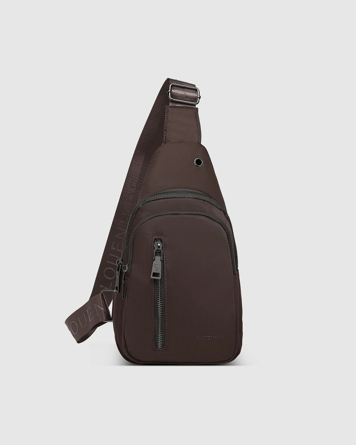 LOUENHIDE : Boyd Nylon Chocolate - Sling Bag