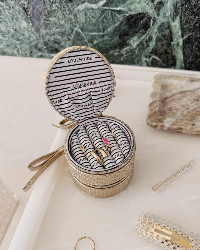 LOUENHIDE : Sofia Jewellery Box - Champagne