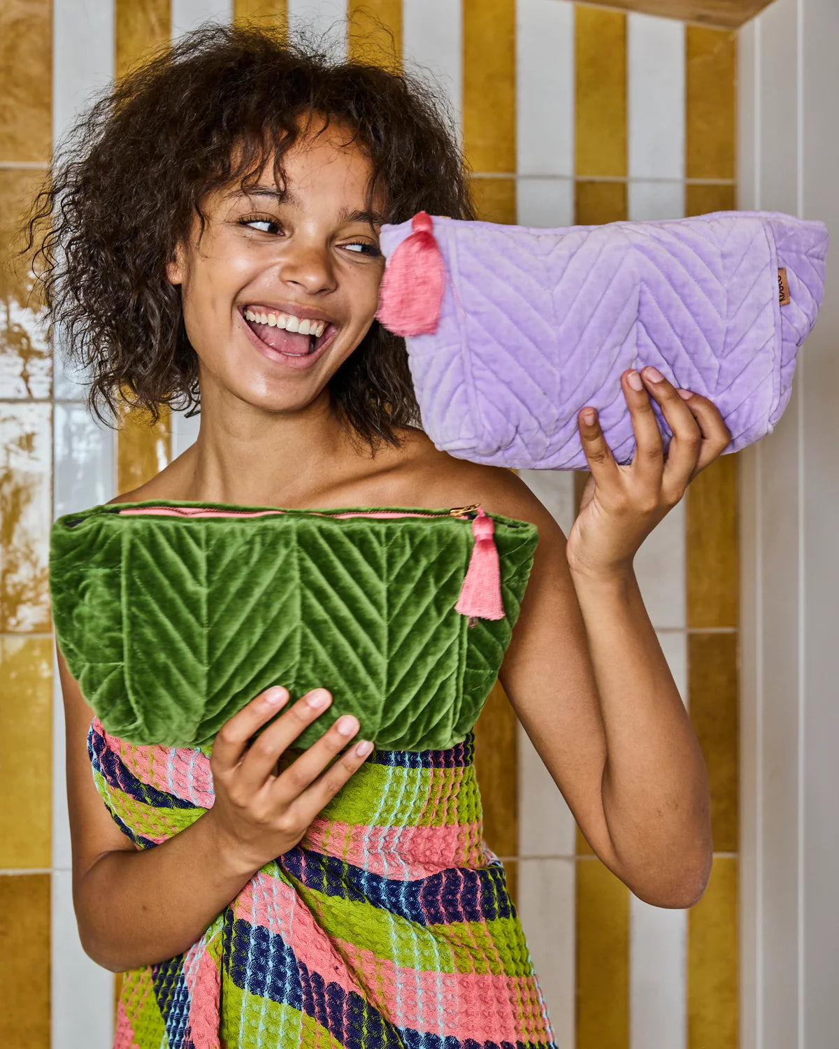 KIP & CO: Lilac Velvet - Toiletry Bag