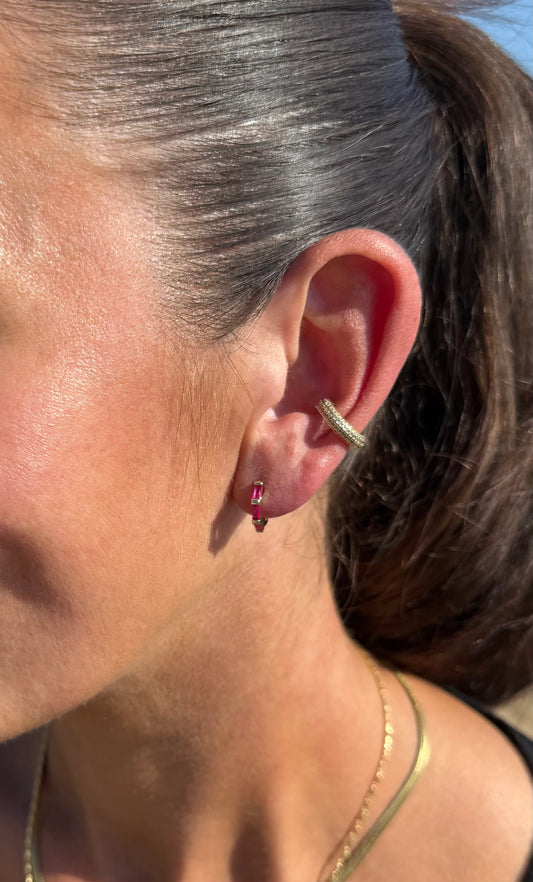 TUNIK : Micro Pave Treasure Ear Cuff - Gold