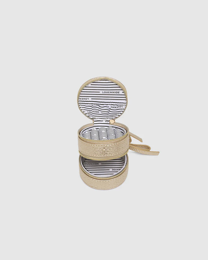 LOUENHIDE : Sofia Jewellery Box - Champagne