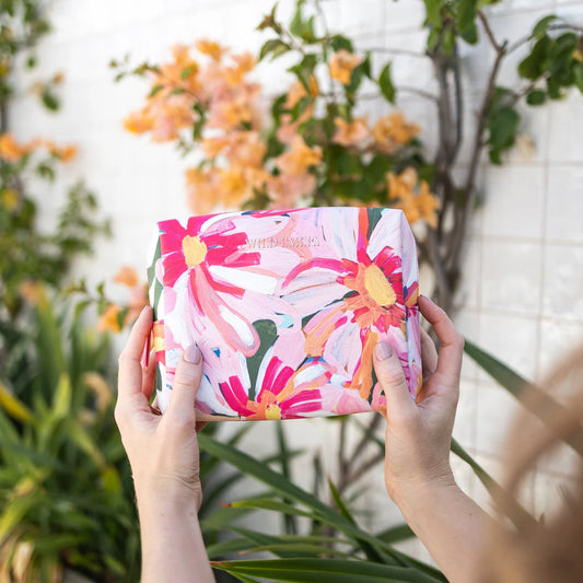 WILD EMERY : Limited Edition Floral - Large Cosmetic Bag