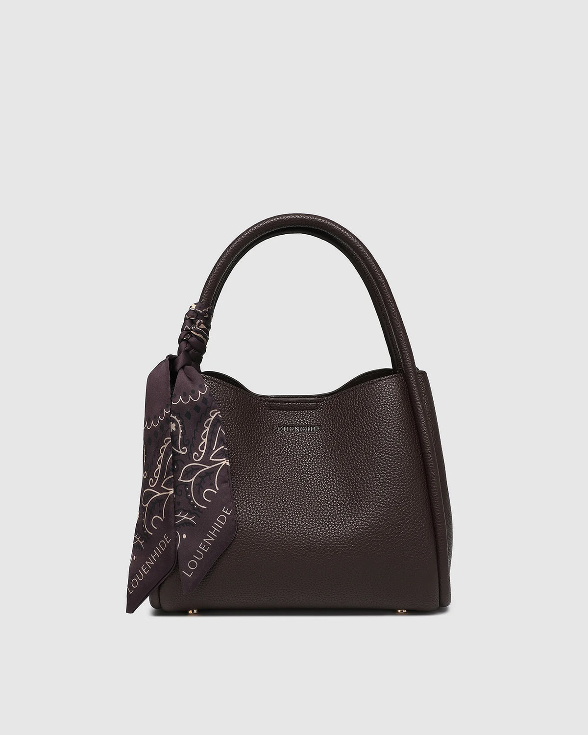 LOUENHIDE - Steffie Chocolate Scarf -  Chocolate Mini Tote Bag