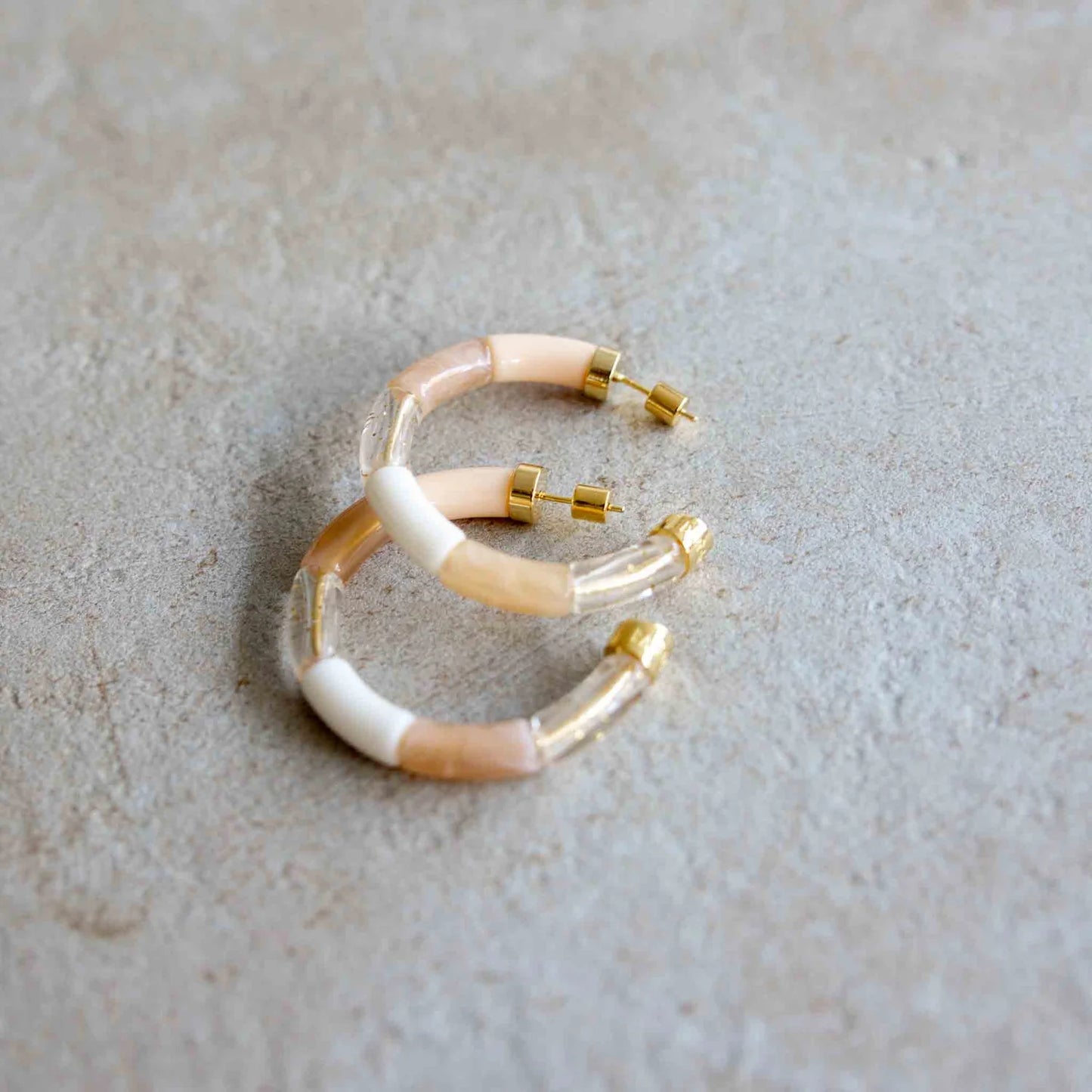 PARAYBAYA : Neve Crème/White - Earrings