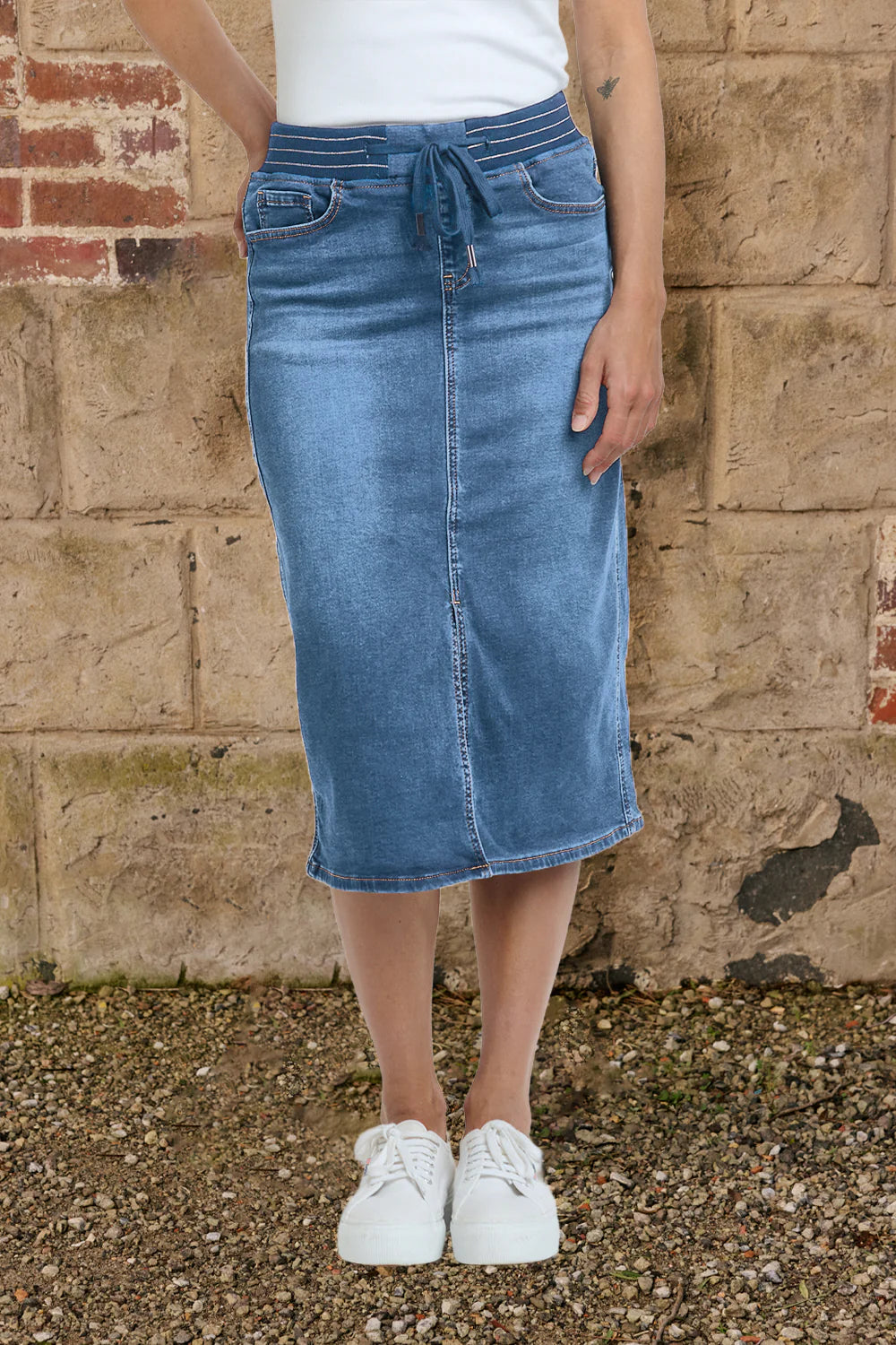 ITALIAN STAR : Hugo Skirt - Light Denim