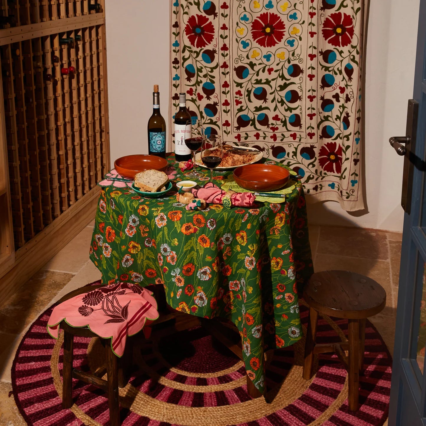 SAGE x CLARE : Mia Placement Set of 4- Key Lime