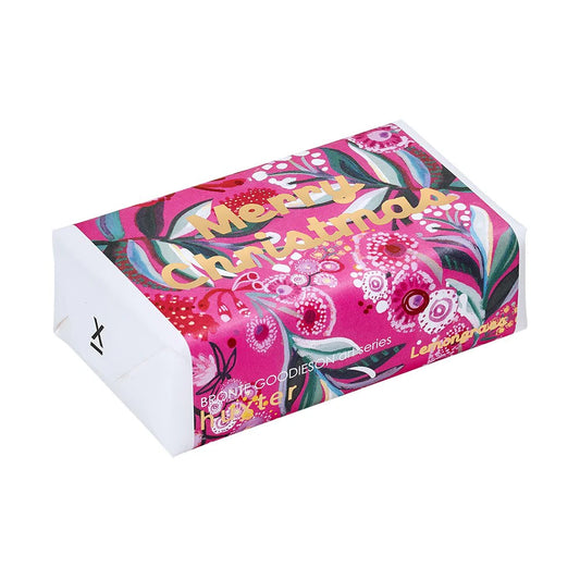 HUXTER : ‘Merry Christmas’ Aus Pink - Wrapped Soap