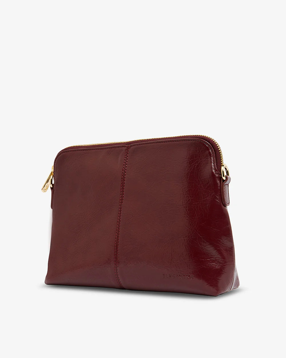 ELMS+KING : Large Burbank Xbody Bag - Burgundy Crinkle