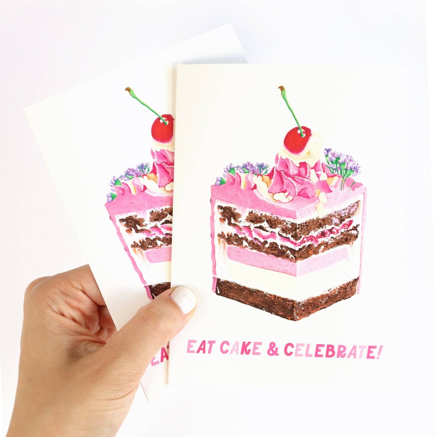 GREETING CARD : Julia Ockert - Eat Cake & Celebrate - Greeting Card