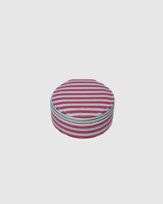 LOUENHIDE: Sisco Stripe Red/Sky Blue - Jewellery Box