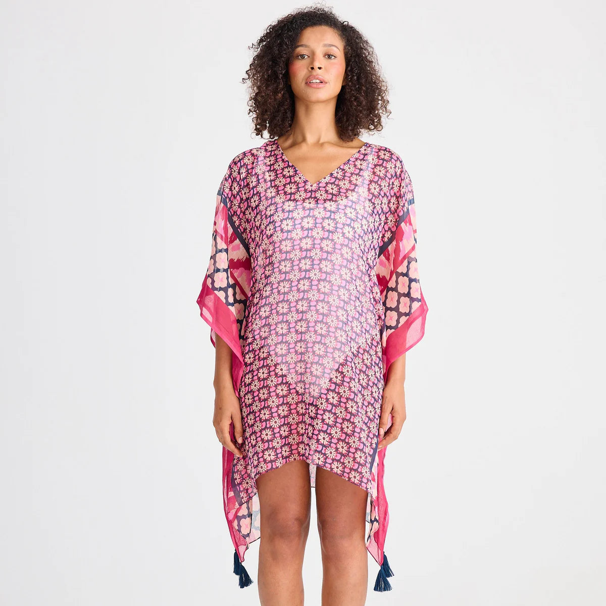 HOLIDAY LIFE : Stella Pink Floral - Kaftan