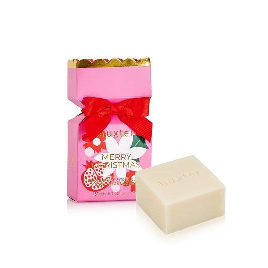 HUXTER : ‘Merry Christmas’ Body Cleansing Bar - Pink Bon Bon