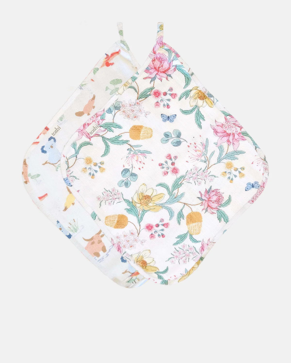 TOSHI : Waratah Dawn - 2 Piece Muslin Washcloth Set
