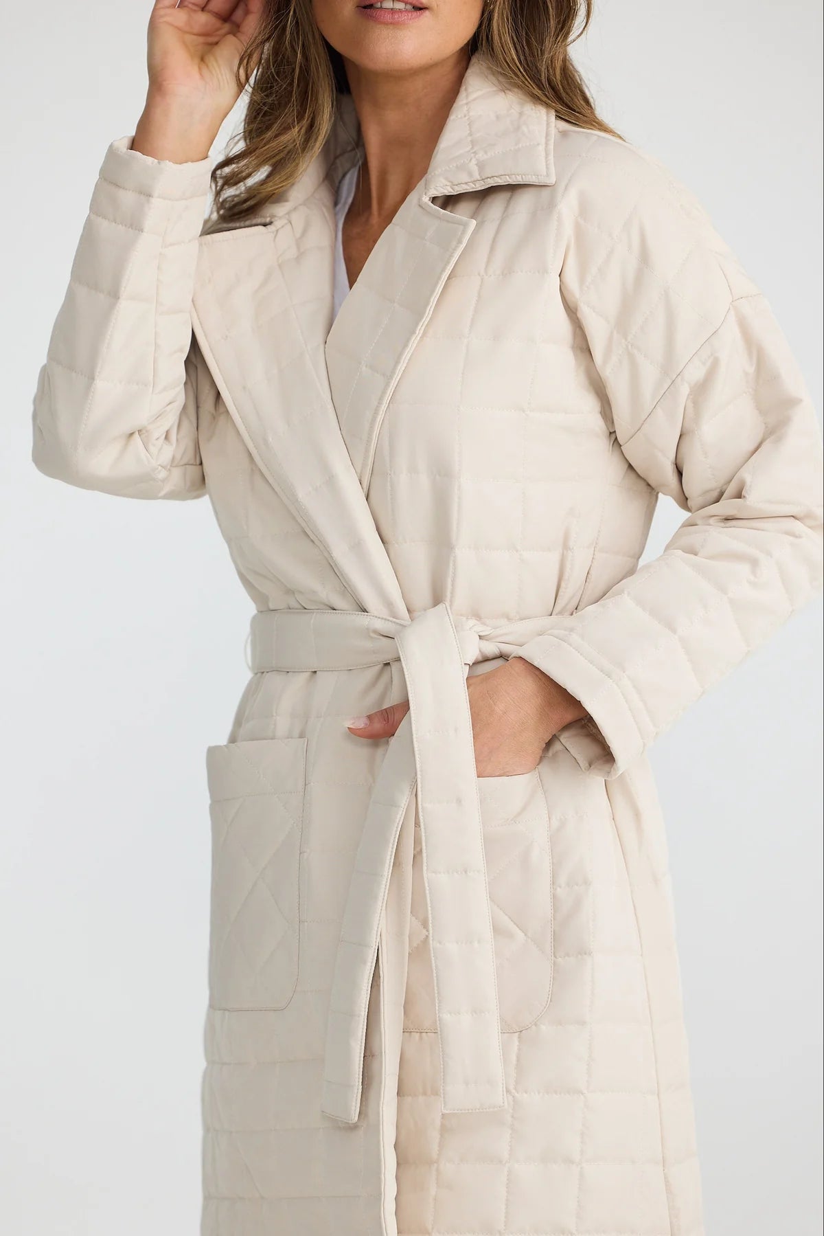 BRAVE+TRUE : Bedford Longline Puffer - Natural