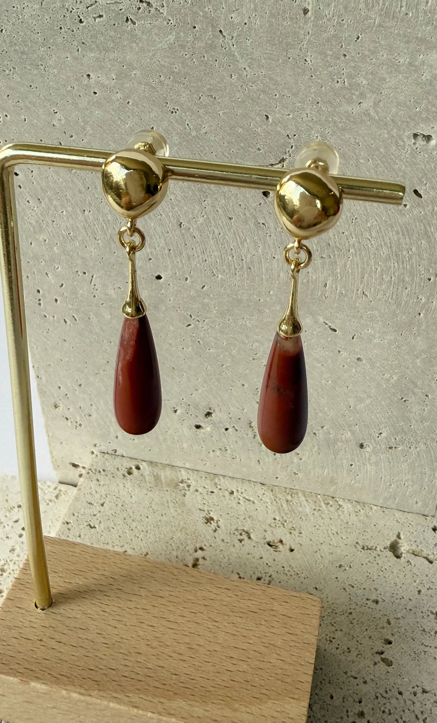 TUNIK : Wanderlight Carnelian Precious Stone Drop - Earrings