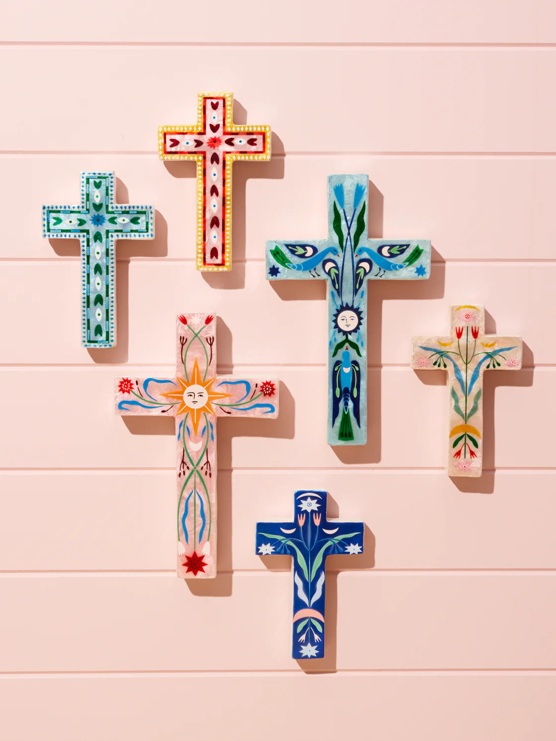 JONES & CO : Fable Print Floral - Small Cross