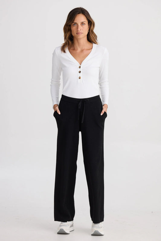 HOMELOVE : First Floor Pant - Black