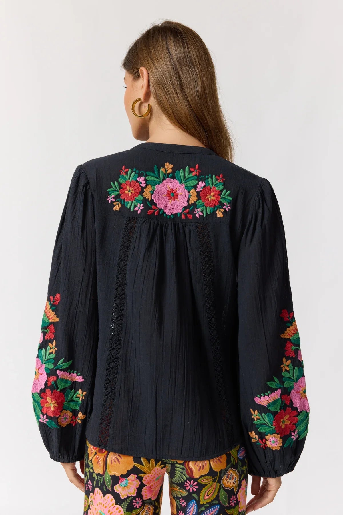 NINE LIVES BAZAAR : Carnival Clover Noche - Blouse