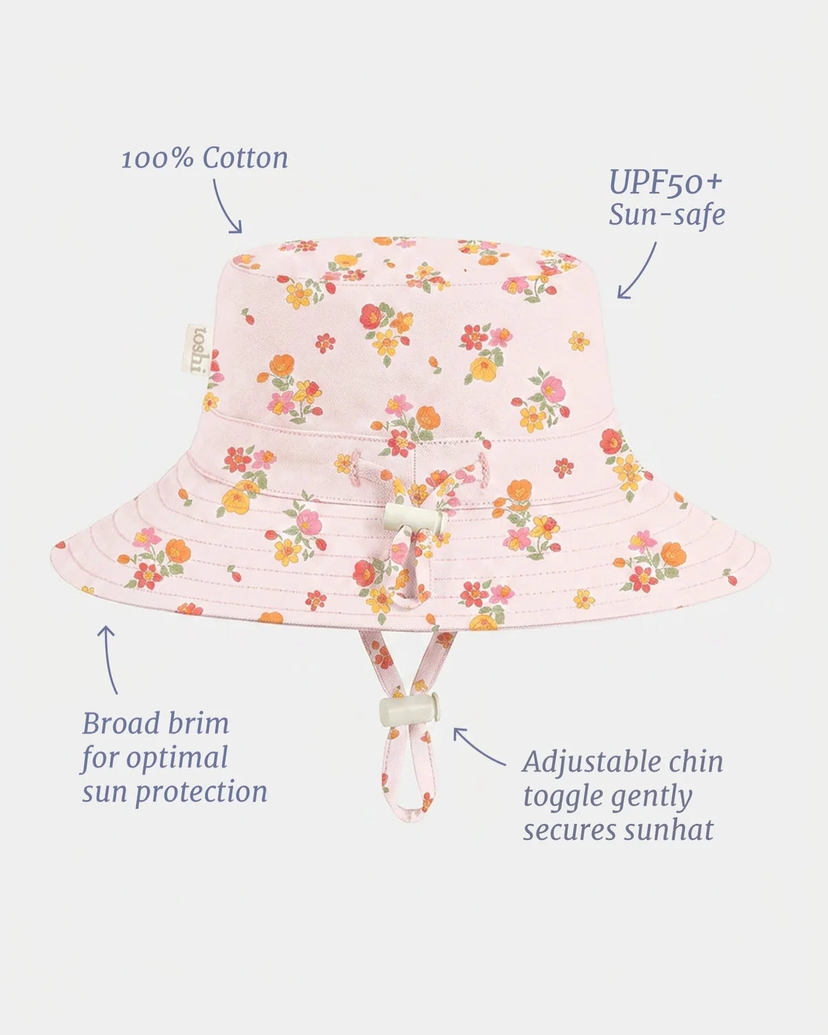 TOSHI : Maddie Pink Floral - Sunhat