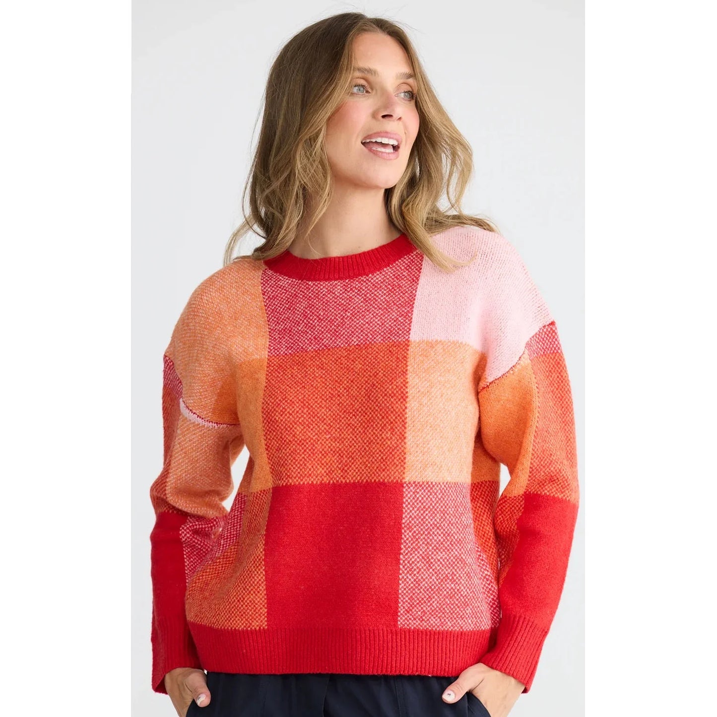 HOLIDAY : Overboard Pink Valle Check - Knit