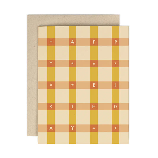 GREETING CARD : happy birthday check - Greeting Card