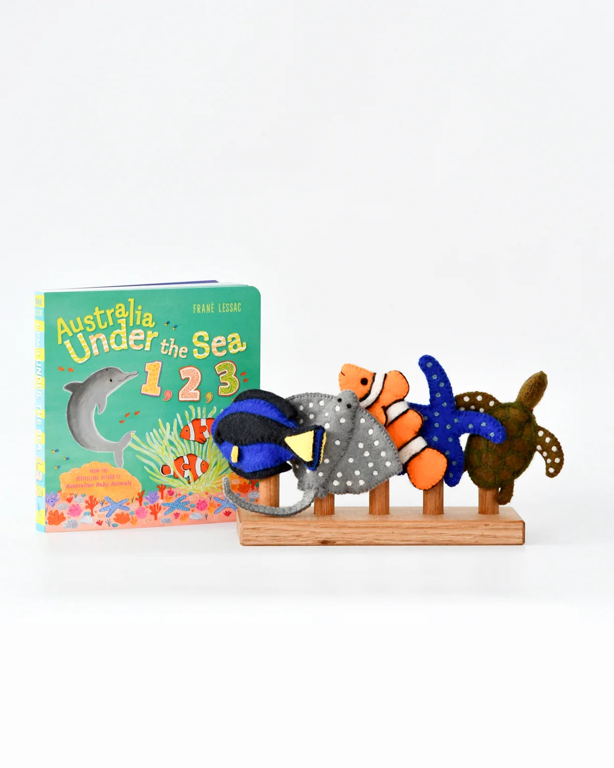 Tara Treasures : Australia Under The Sea by Fran Lessac - Book and Finger Puppet Set