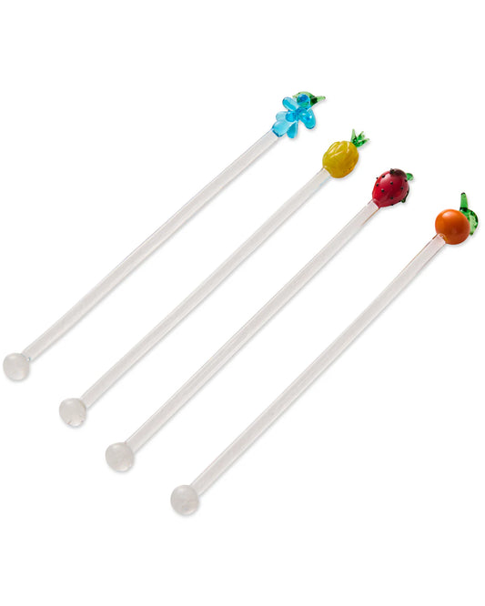 KIP & CO : Tutti Fruitti Swizzler Sticks - 4P Set