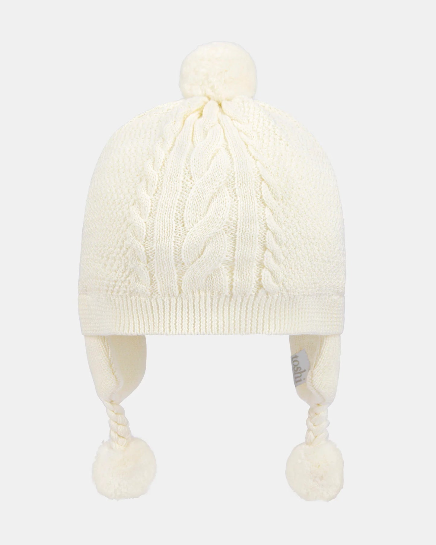TOSHI : Organic Earmuff Yummy  - Cream Beanie